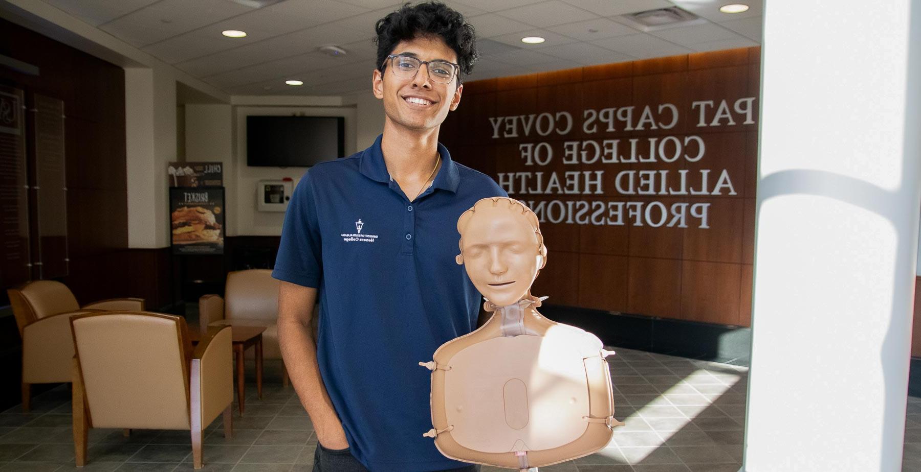 Suhas Patil, a junior biomedical sciences student and director of the CPR Initiative